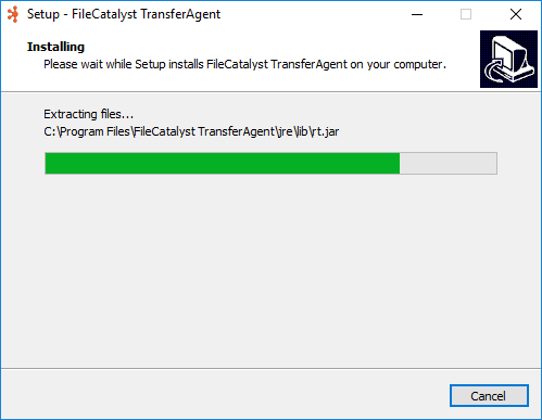 Install Wizard Step 4 - Install files to Hard Drive